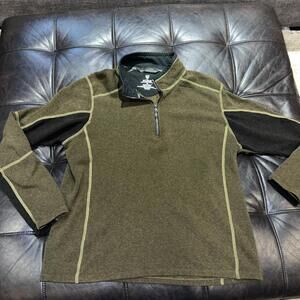 Kuhl Sweater  1/4 Zip Kashmira Fleece Pullover Men’s Sz M Jacket Hiking Outdoor